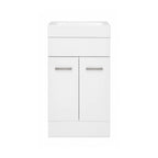 BV102 Compact Freestanding Vanity with handle 400x235mm - Gloss White