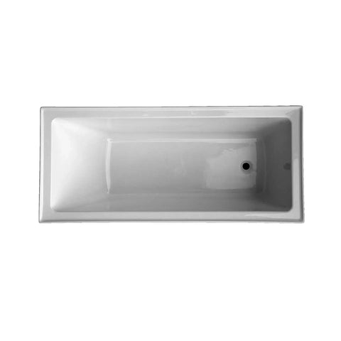 Rectangle Insert Bath 1525 / 1675 / 1800 Acrylic White (Tile Flange)