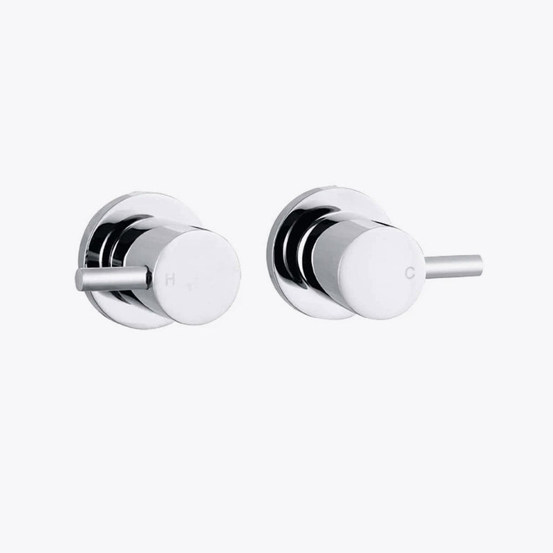 Pin Handle Shower/Bath Wall Top Assembly (Quarter Turn) - Various Colours