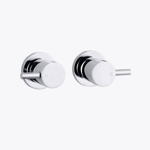 Pin Handle Shower/Bath Wall Top Assembly (Quarter Turn) - Various Colours
