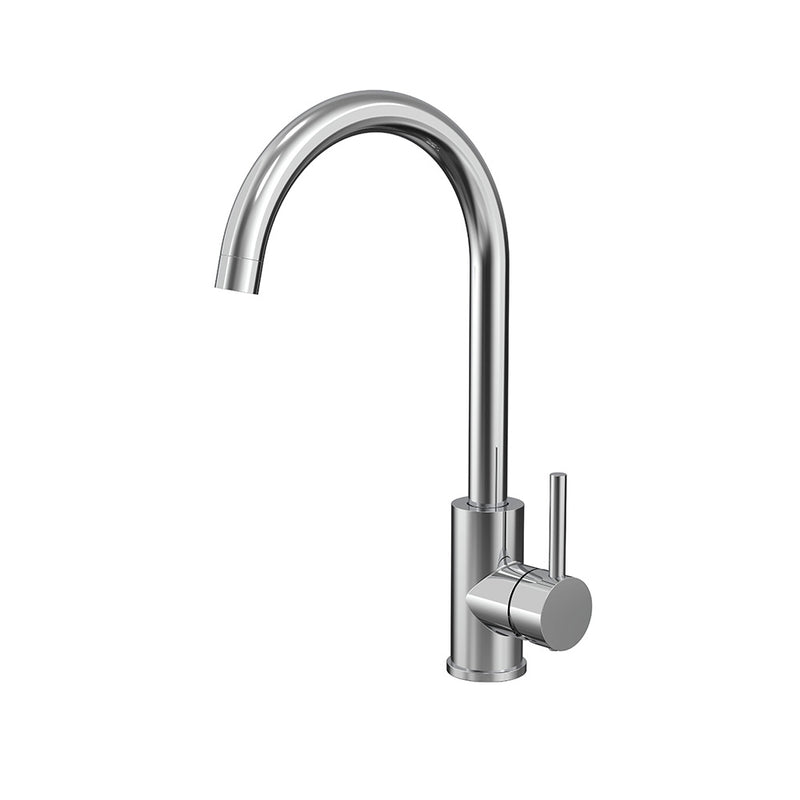 KM17 Side Lever Gooseneck Kitchen / Laundry Sink Mixer - Various Colours