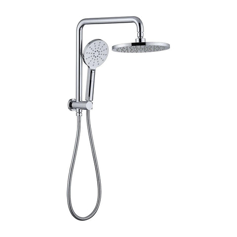 Round Compact Dual Shower Rail - Various Colours