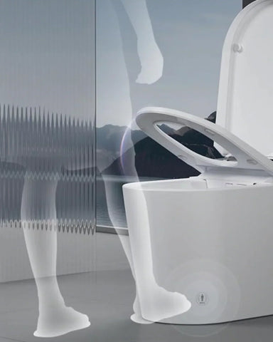 Inbuilt Cistern Tornado Flush Toilet Suite with Smart Remote Bidet Seat - White (4 Star)