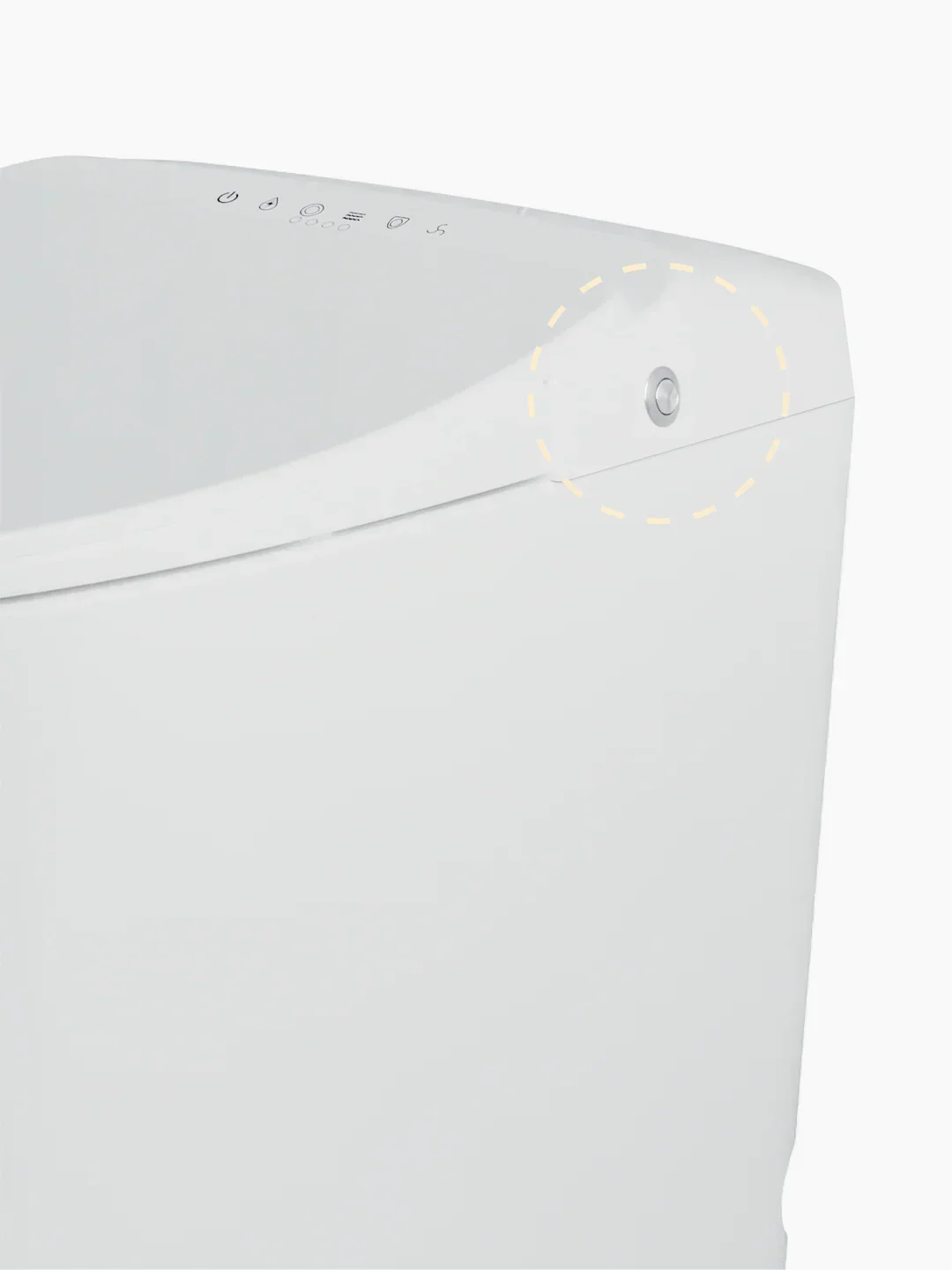 Inbuilt Cistern Tornado Flush Toilet Suite with Smart Remote Bidet Seat - White (4 Star)