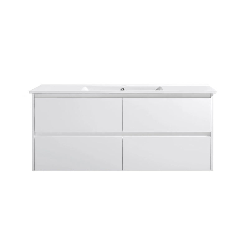 BV62WH Matte White Fingerpull Wall Hung Vanity - 600 / 750 / 900 / 1200 / 1500S / 1500D