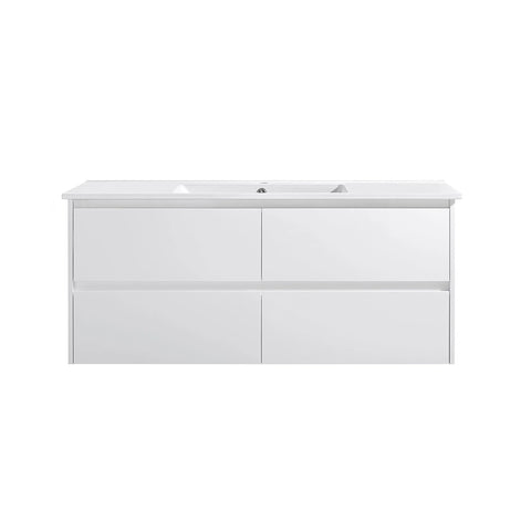 BV62WH Matte White Fingerpull Wall Hung Vanity - 600 / 750 / 900 / 1200 / 1500S / 1500D