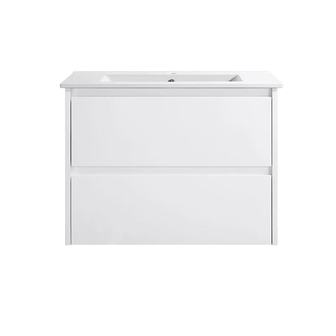 BV15WH Gloss White Fingerpull Wall Hung Vanity - 600 / 750 / 900 / 1200 / 1500S / 1500D / 1800mm