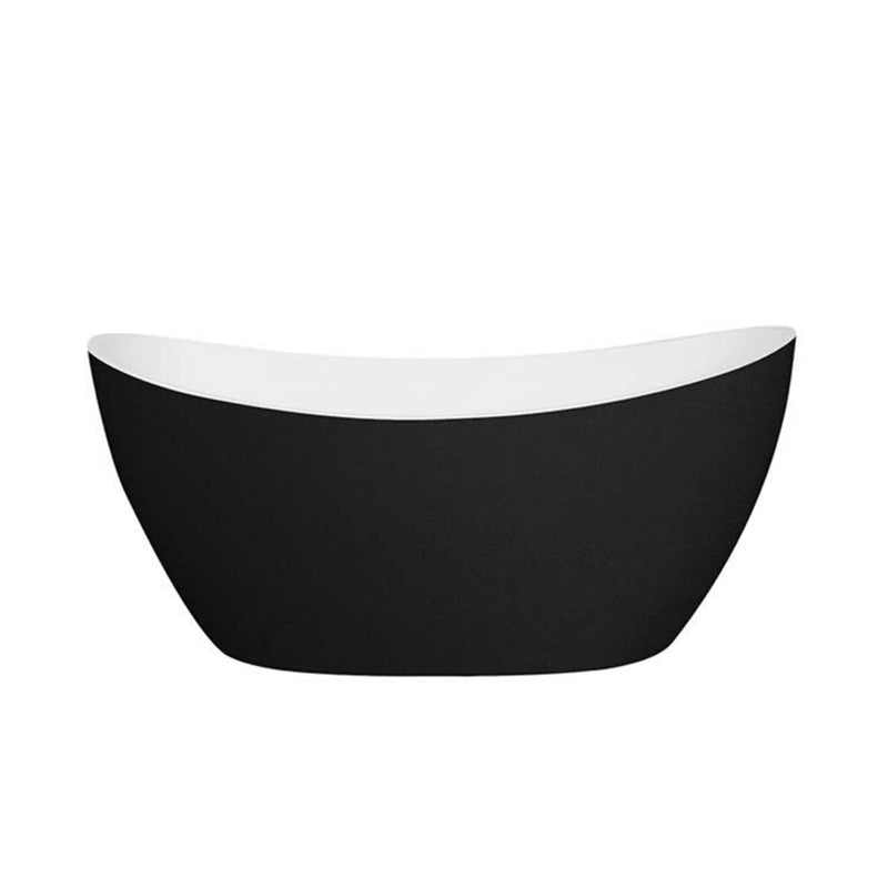 Oval Freestanding Bath 1500 / 1660mm - Black & White
