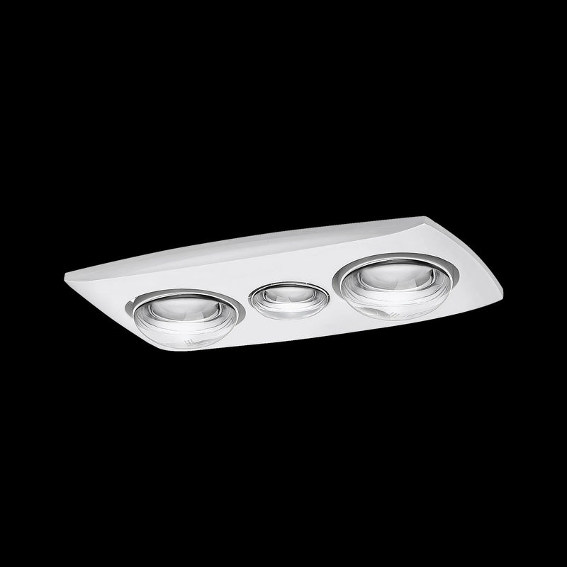 Exhaust Fan/Light/Heater 3-in-1 Bathroom Heater with 2 Heat Lamps (HC1LW)