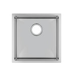 Single Bowl Drop in/Undermount Butler / Laundry Sink 440x440x200mm - Chrome