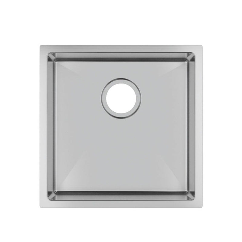 Single Bowl Drop in/Undermount Butler / Laundry Sink 440x440x200mm - Chrome