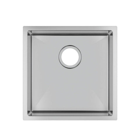 Single Bowl Drop in/Undermount Butler / Laundry Sink 440x440x200mm - Chrome