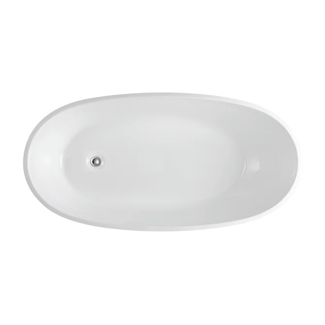 Egg Shape Oval Freestanding Bath 1690 mm - Gloss White