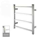 Square Heated Towel Ladder (4 Bars) 500 x 550mm - Various Colours