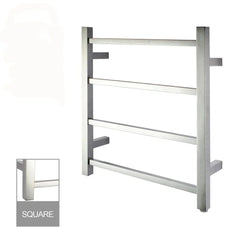 Square Heated Towel Ladder (4 Bars) 500 x 550mm - Various Colours