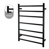 Round Heated Towel Ladder (7 Bars) 600 x 800mm - Various Colours