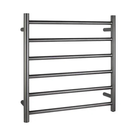 Round Heated Towel Ladder (6 Bars) 600 x 620mm - Various Colours