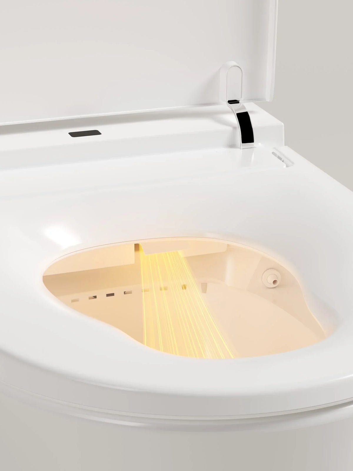 In Wall Cistern Rimless Flush Toilet Suite with Smart Remote Bidet Seat - White (4 Star)