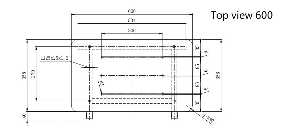 Care Shower Seat - 600x398 / 960x398mm