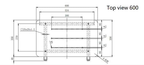 Care Shower Seat - 600x398 / 960x398mm