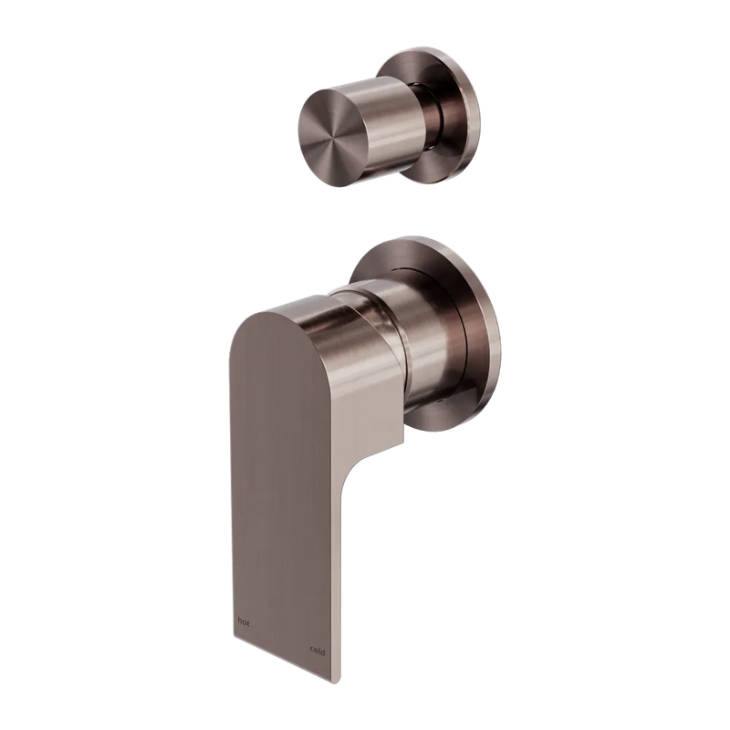 NERO Bianca Shower / Bath Mixer with Separate Diverter - Various Colours