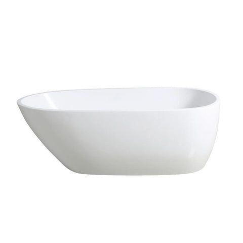 Egg Shape Oval Freestanding Bath 1690 mm - Gloss White
