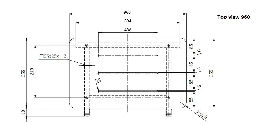 Care Shower Seat - 600x398 / 960x398mm