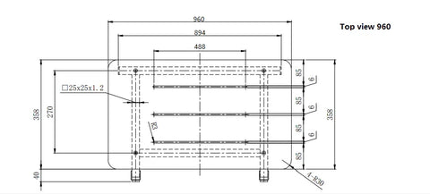 Care Shower Seat - 600x398 / 960x398mm