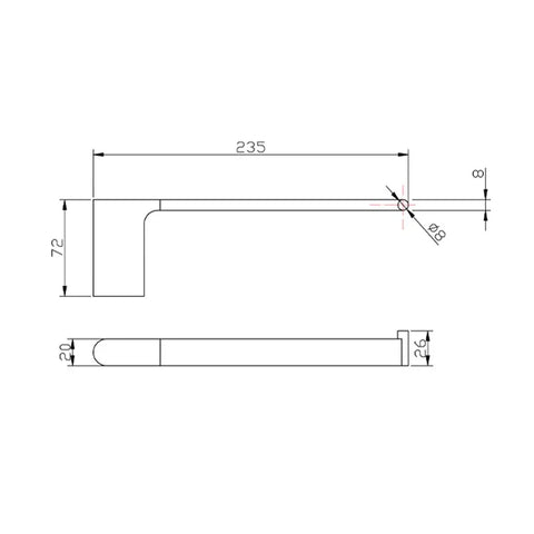Liano Hand Towel Rail - Various Colours