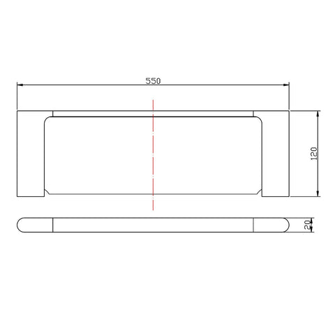 Liano Stainless Steel Shower Shelf - Various Colours