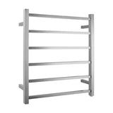 Square Heated Towel Ladder (6 Bars) 620 x 674mm - Various Colours