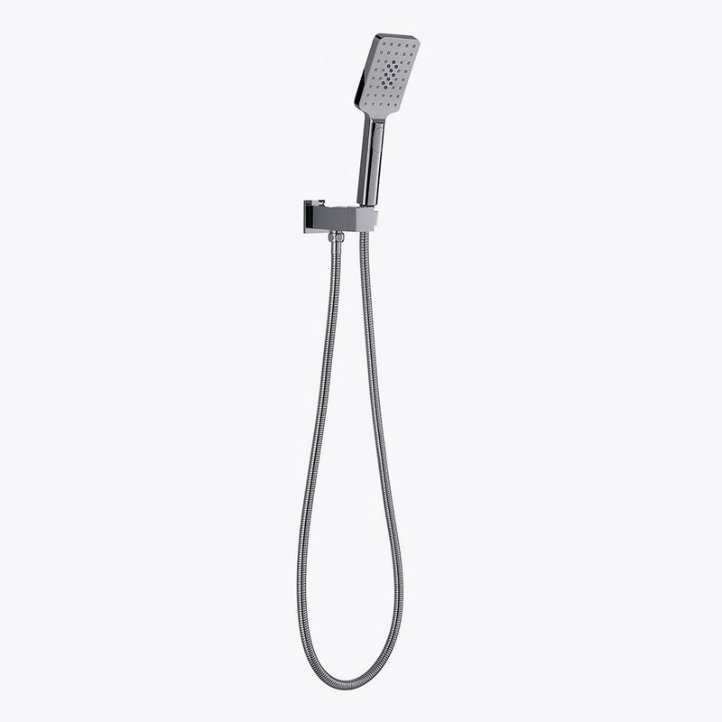 Soft Square Hand Shower On Holder - Various Colours