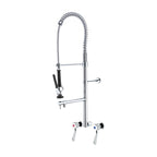 Gentec JETFLF3000 Lead Free DZR Brass Wall Mounted Pre-Rinse Unit w/ Pot Filler, Recess Adaptors and 100mm Lever Handles
