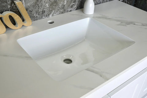 BV18WH (520mm Depth) Matt White Shaker Wall Hung Vanity - 1500mm