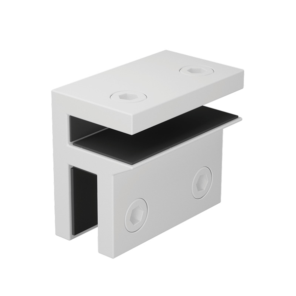 10mm Glass Bracing Bracket - Matt White