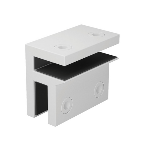 10mm Glass Bracing Bracket - Matt White