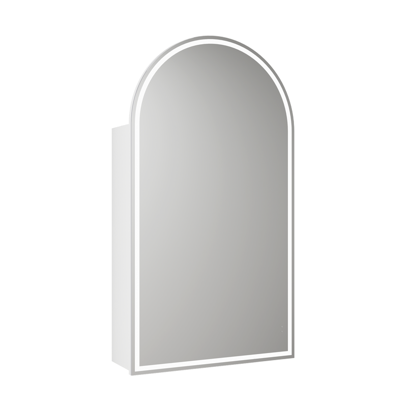 Arched Shape LED Mirror Cabinet 500x900mm - Various Frame Options