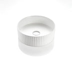 Bellevue Fluted Above Counter Ceramic Basin 360x360mm - Various Colours