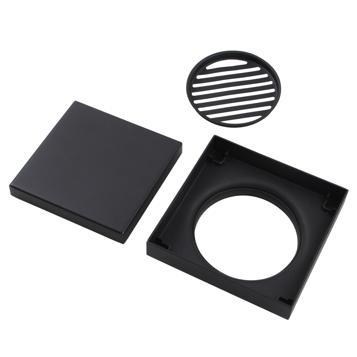 Low Profile Square Tile Insert Shower Floor Waste 120x120mm (81mm Outlet) - Various Colours