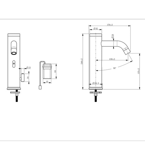 Commercial Smart Sensor Mixer - Various Colours