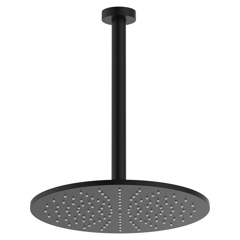 Round Ceiling Shower with Overhead Shower Head 250mm- Various Colours