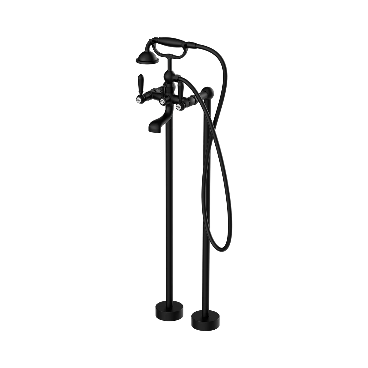 Nero York Freestanding Bath Mixer / Filler with Hand Shower - Various Colours