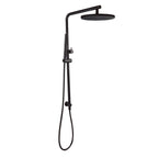 Round Dual Shower Rail with Slim Hand Shower - Various Colours