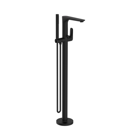Nero Bianca Freestanding Bath Mixer/Filler with Hand Shower Set - Various Colours