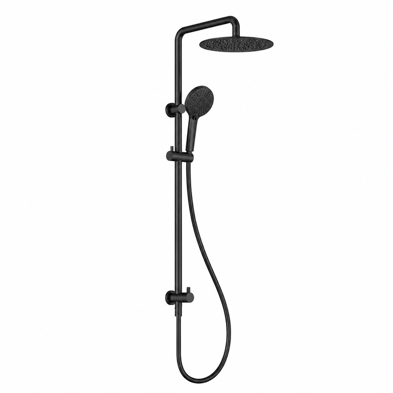 Builder Range Round Twin Shower Rail (Bottom Inlet) - Various Colours
