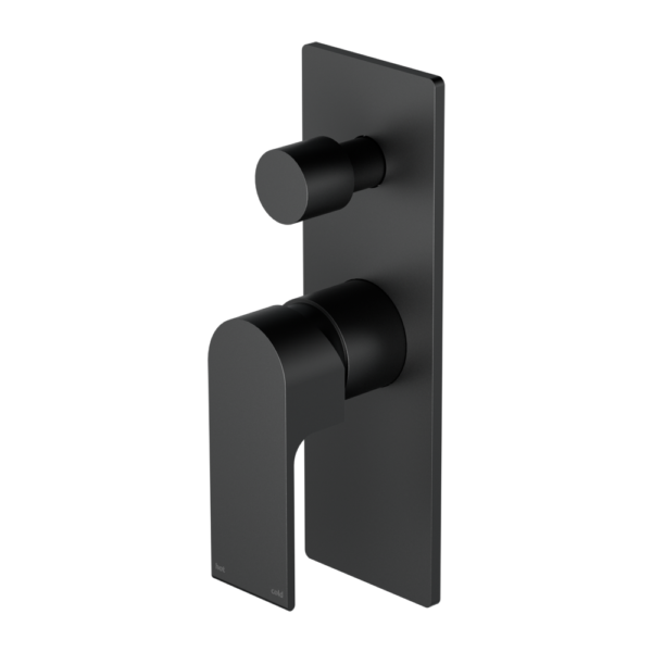 Bianca Shower / Bath Mixer with Diverter (Rectangle Backplate) - Various Colours