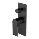 Bianca Shower / Bath Mixer with Diverter (Rectangle Backplate) - Various Colours