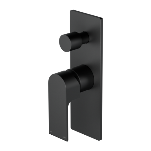Bianca Shower / Bath Mixer with Diverter (Rectangle Backplate) - Various Colours