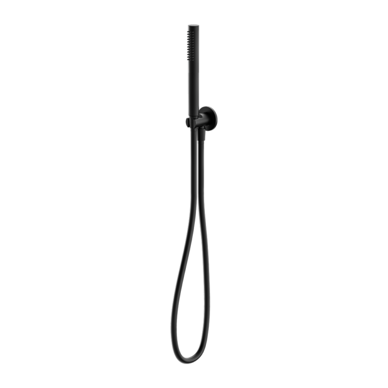 Nero Round Slim Hand Shower On Holder - Various Colours