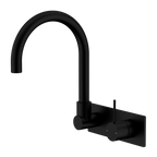 Nero Tapware WBM22 Mecca Round Wall Basin/Bath Mixer Set with Swivel Spout - Various Colours